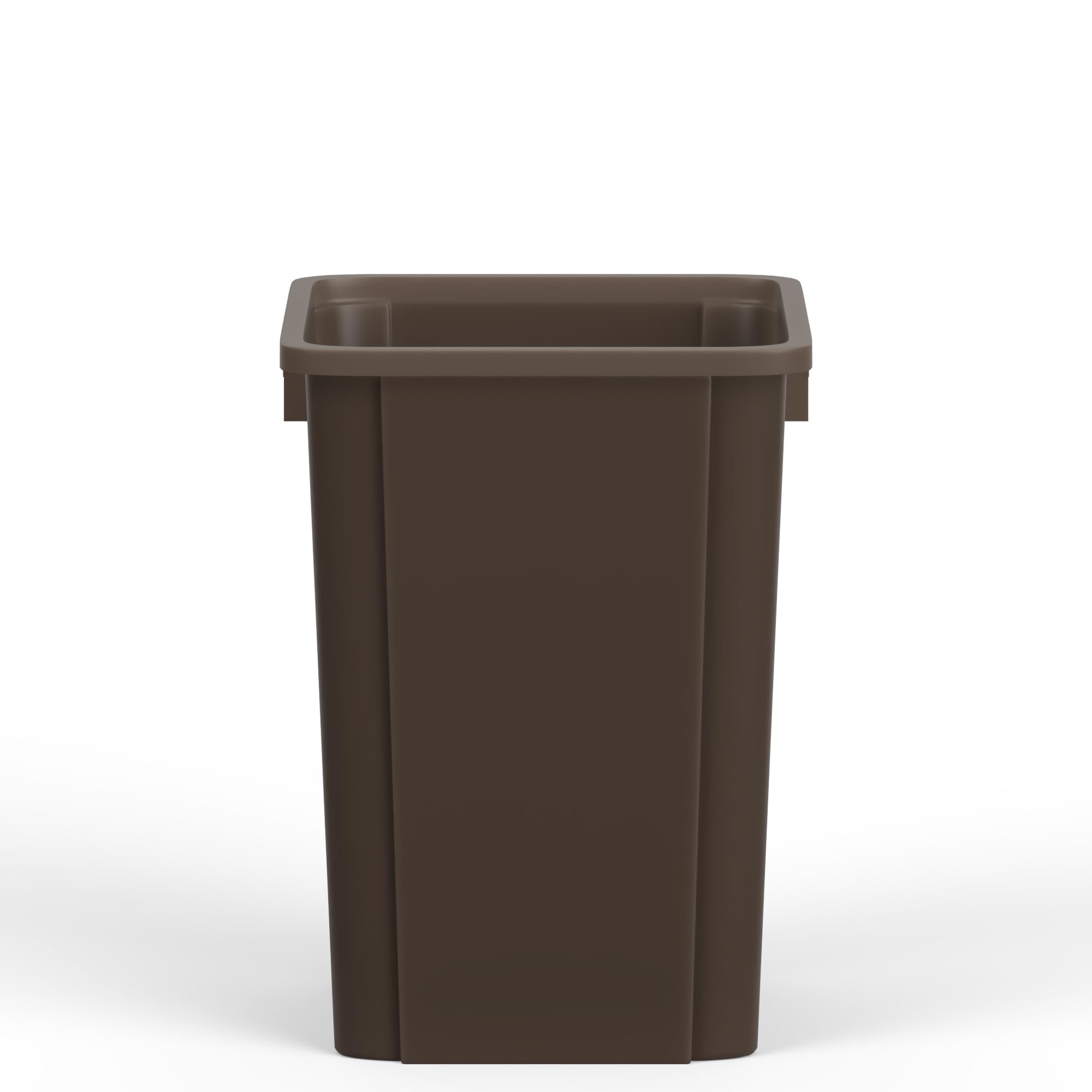 19 Gallon Brown Square Commercial Trash