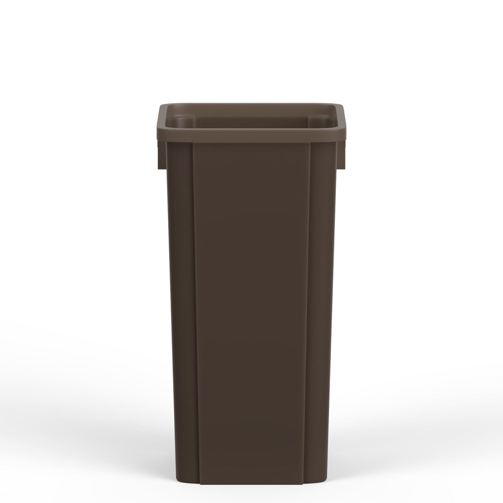 23 Gallon Brown Square Commercial Trash