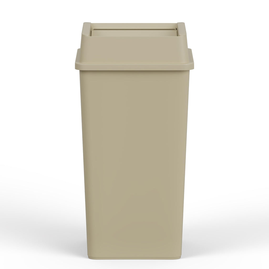 50 Gallon Beige Square Commercial Trash