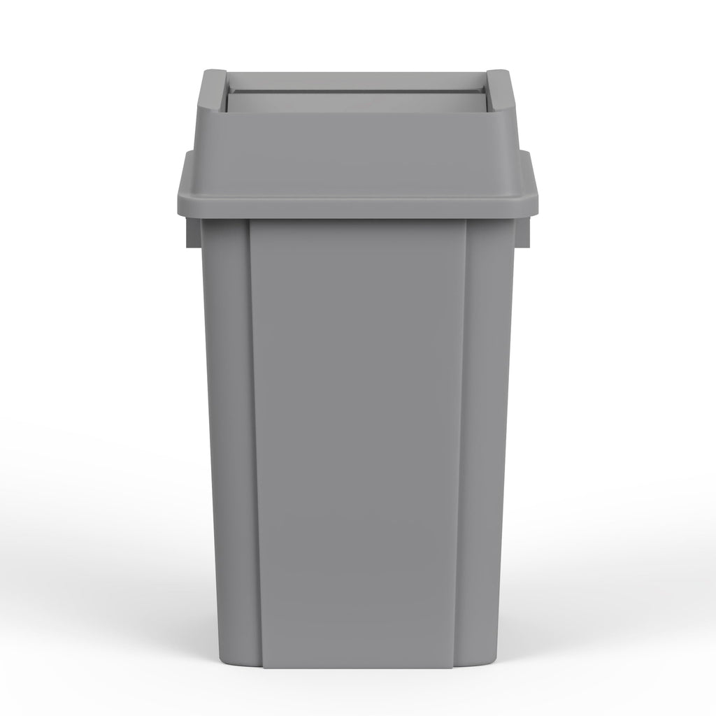 19 Gallon Gray Square Commercial Trash