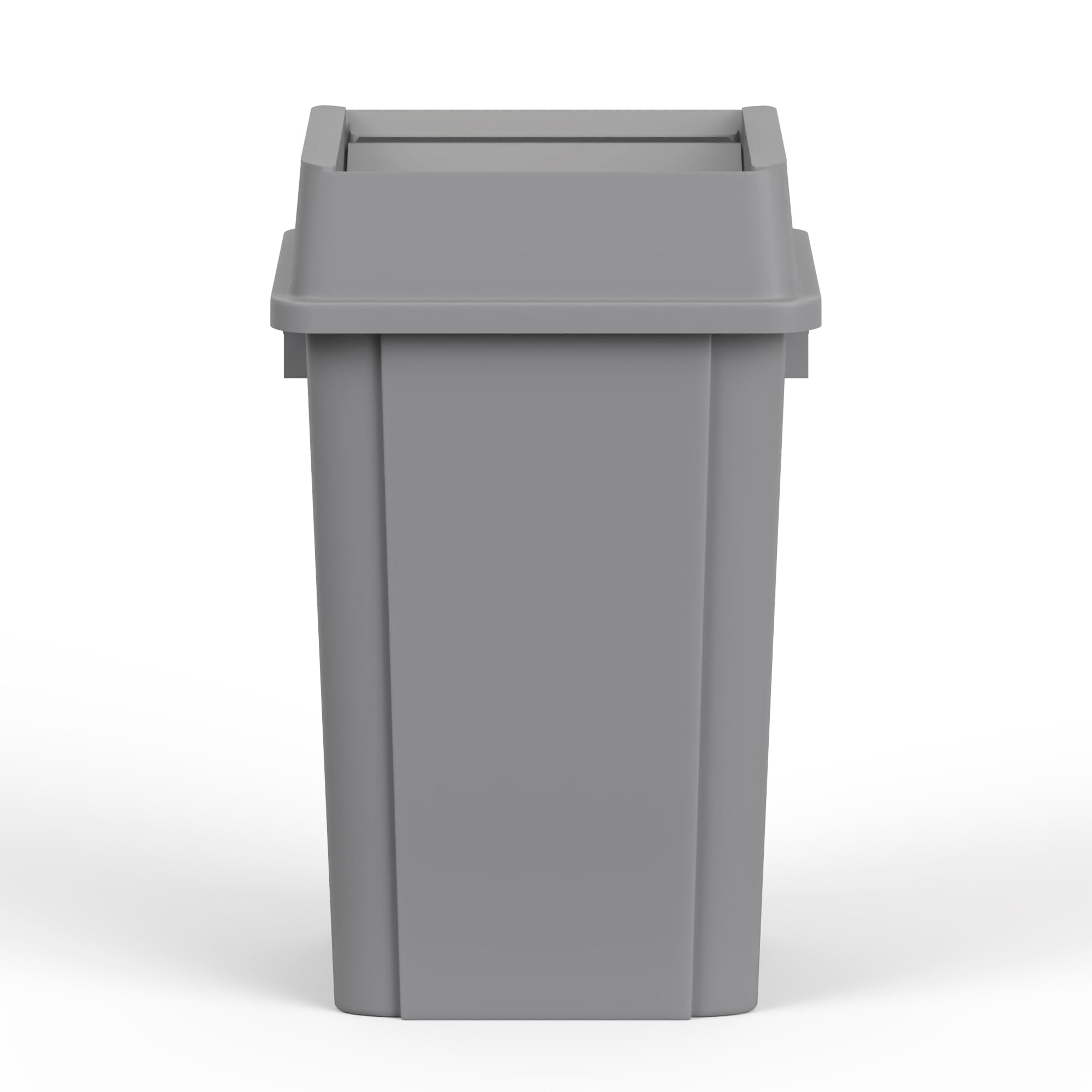 19 Gallon Gray Square Commercial Trash