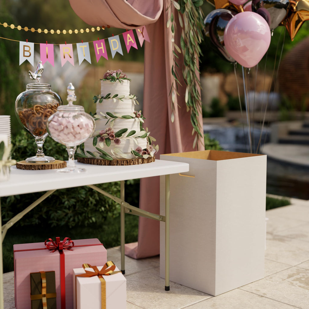 10 Pack Corrugated Cardboard Trash & Recycling Containers