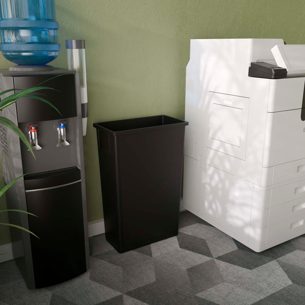 23-Gallon Black Slim Trash Can