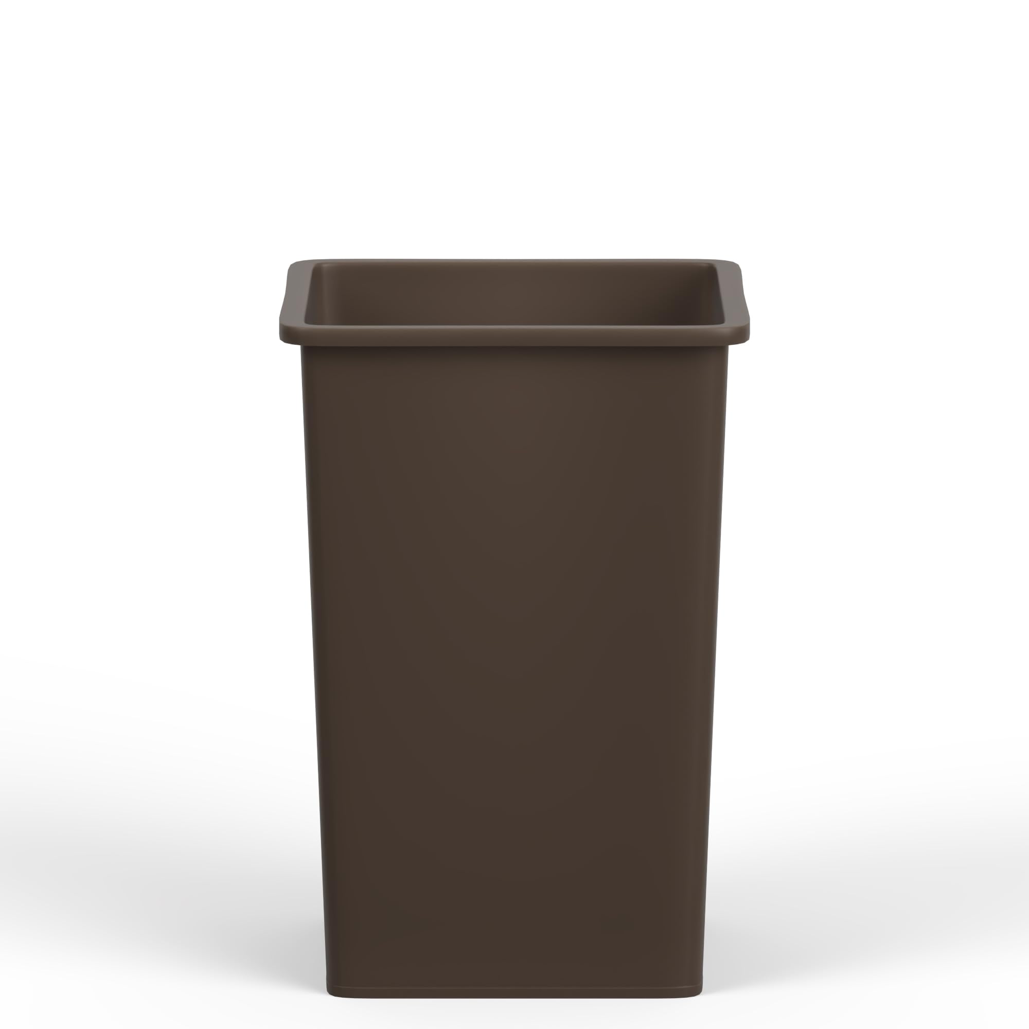 35 Gallon Brown Square Commercial Trash