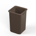 19 Gallon Brown Square Commercial Trash