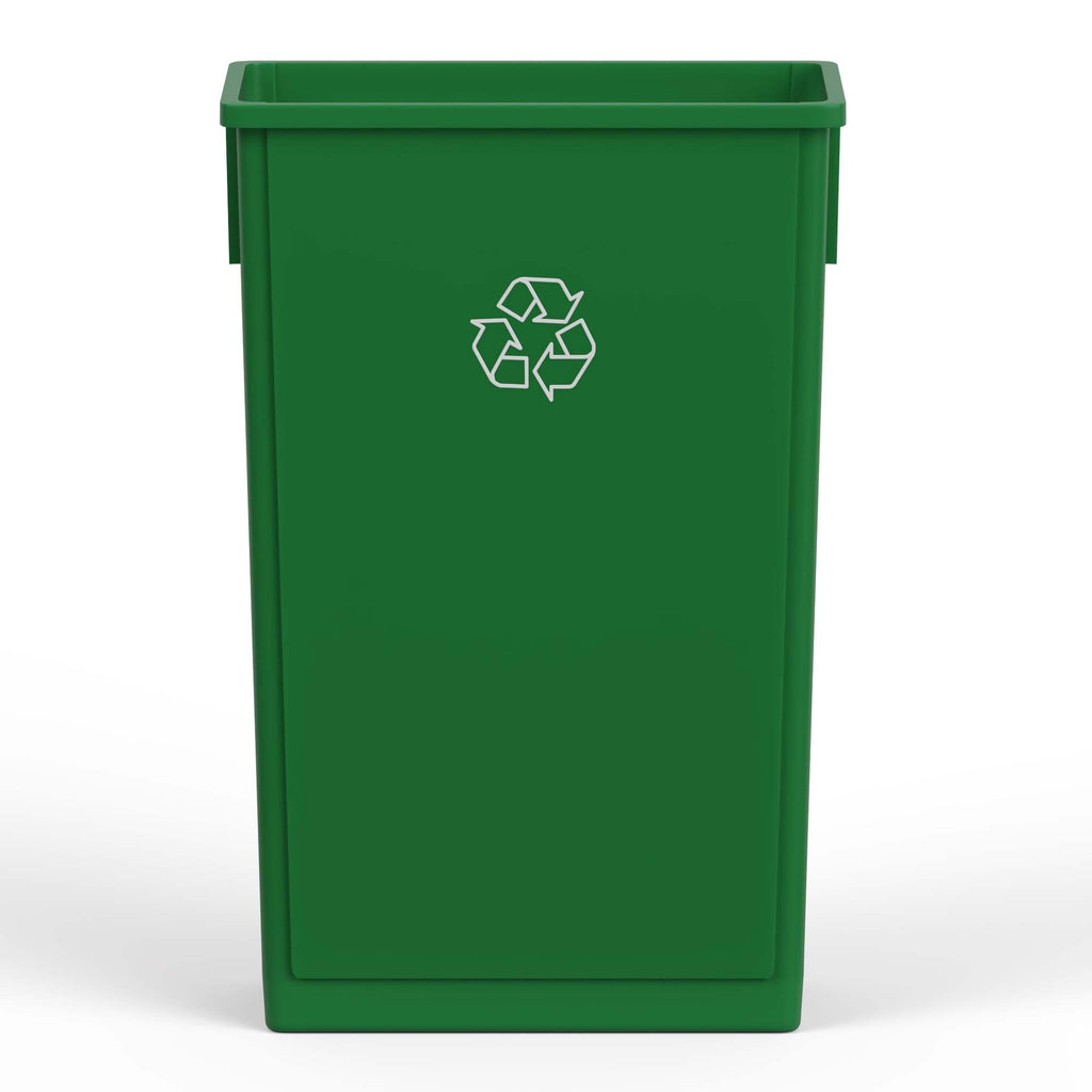 23-Gallon Green Recycle Slim Trash Can