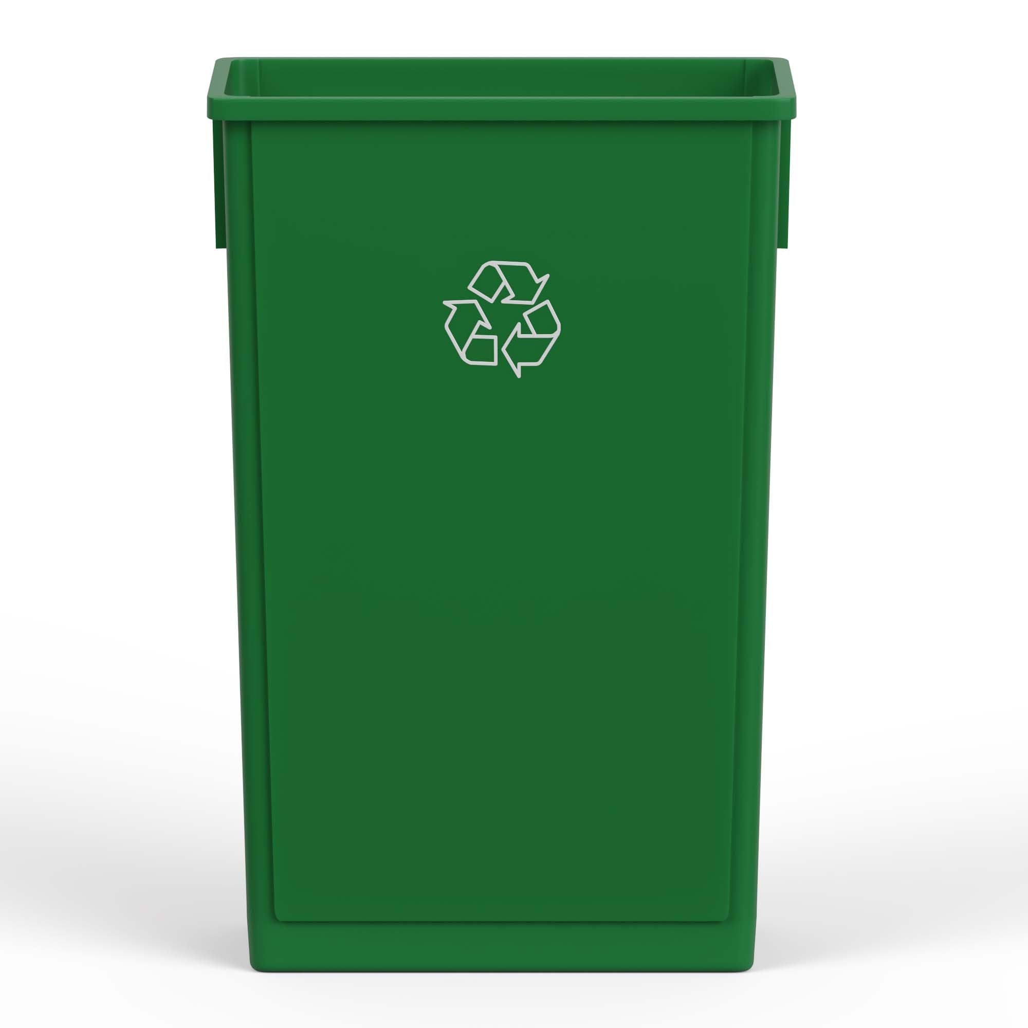 23-Gallon Green Recycle Slim Trash Can