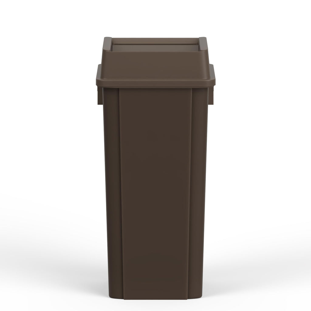 23 Gallon Brown Square Commercial Trash