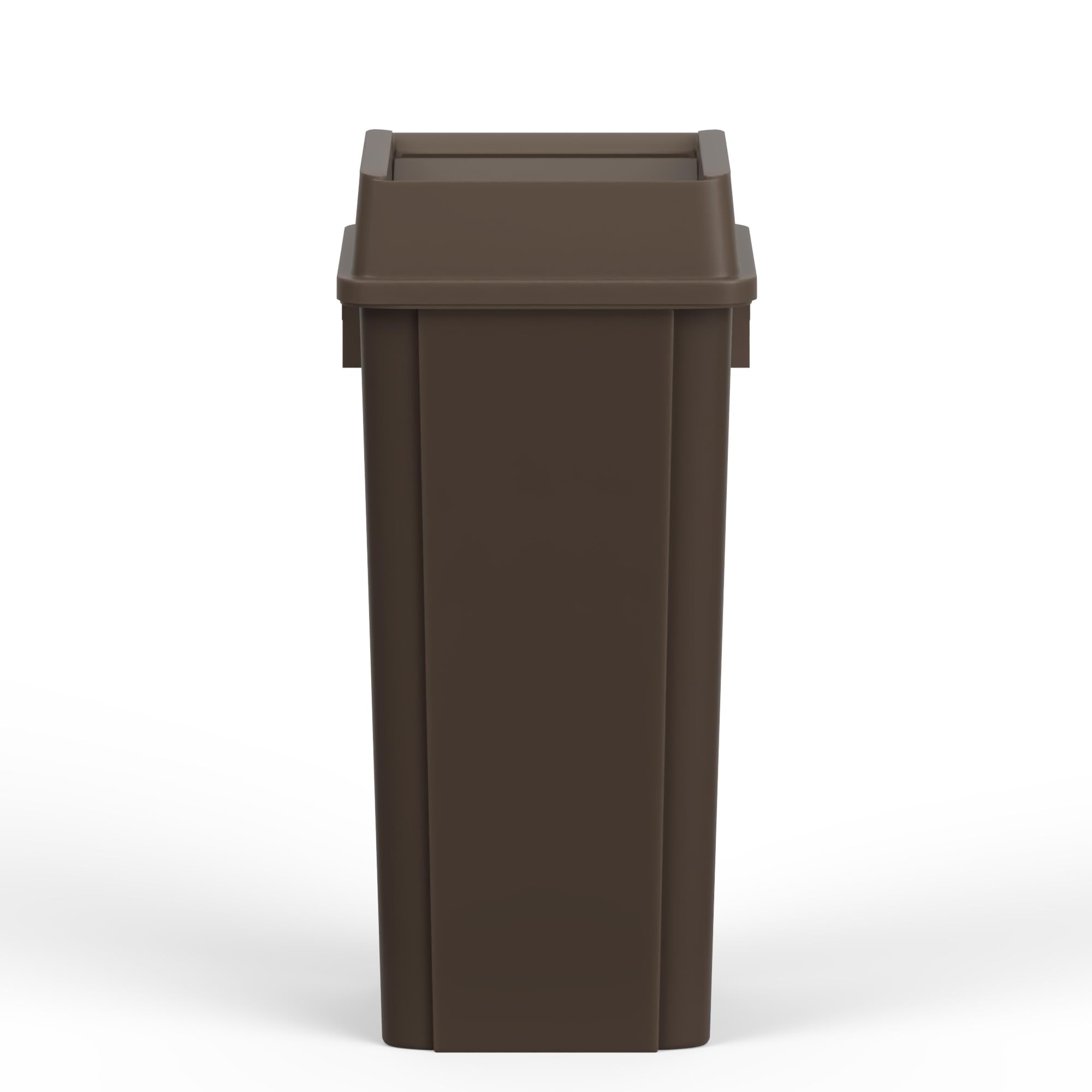 23 Gallon Brown Square Commercial Trash