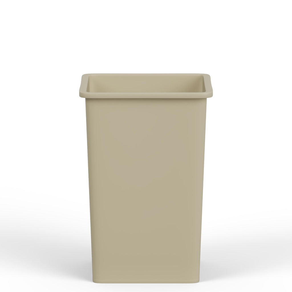 35 Gallon Beige Square Commercial Trash
