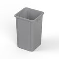 19 Gallon Gray Square Commercial Trash