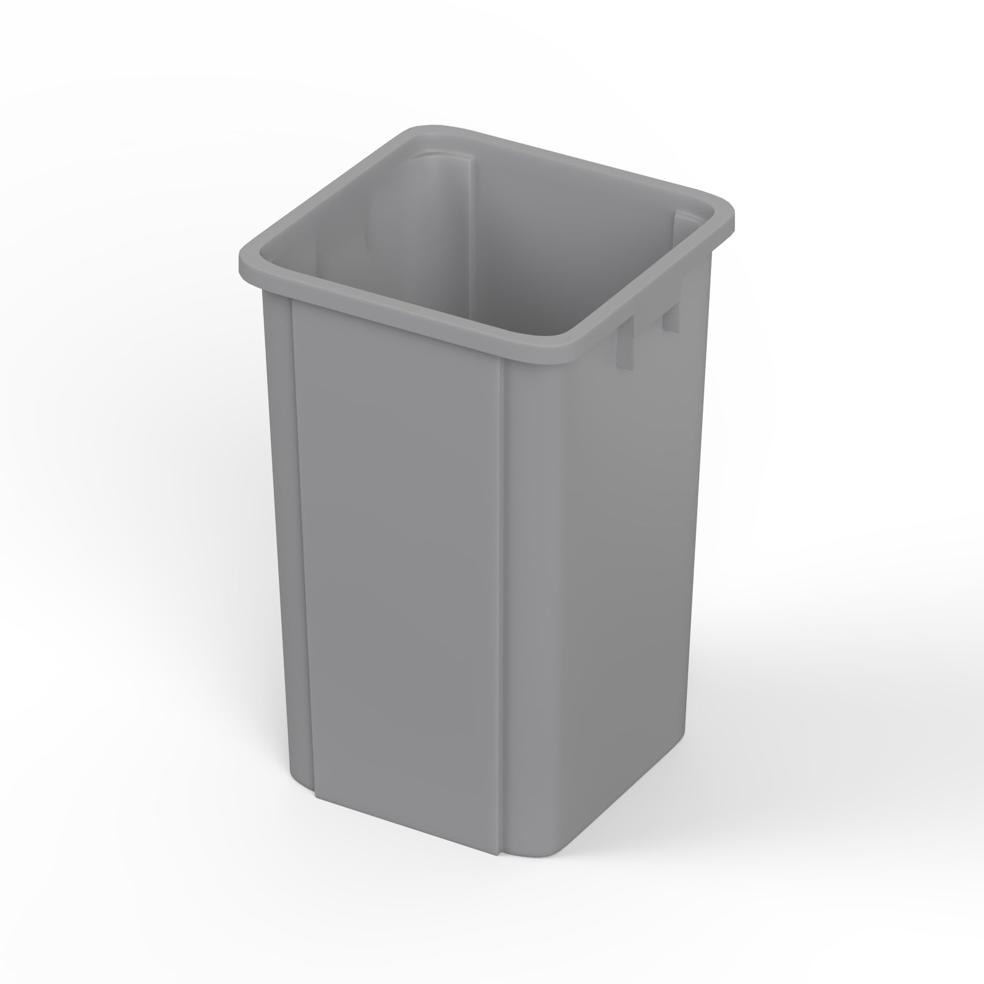 19 Gallon Gray Square Commercial Trash