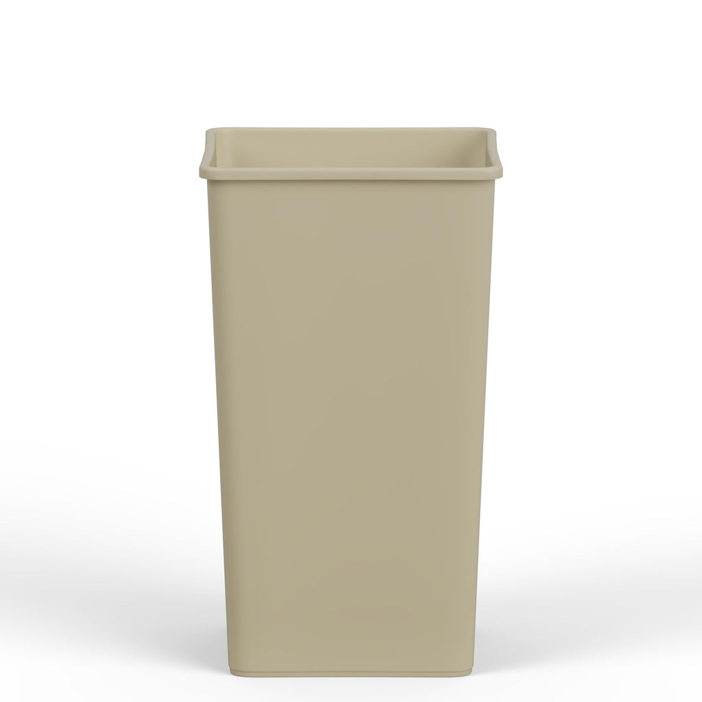 50 Gallon Beige Square Commercial Trash