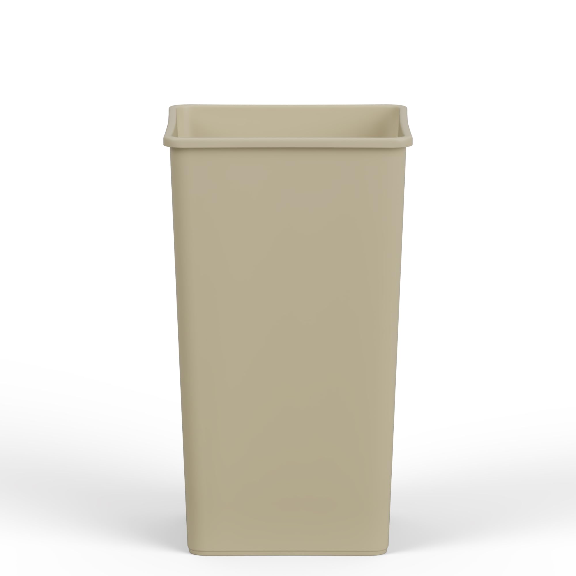 50 Gallon Beige Square Commercial Trash