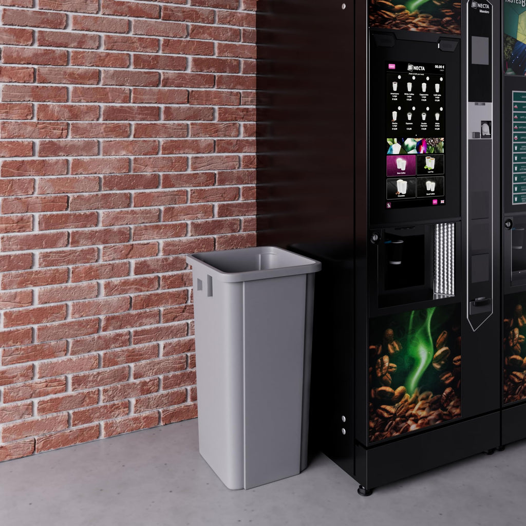 23 Gallon Gray Square Commercial Trash