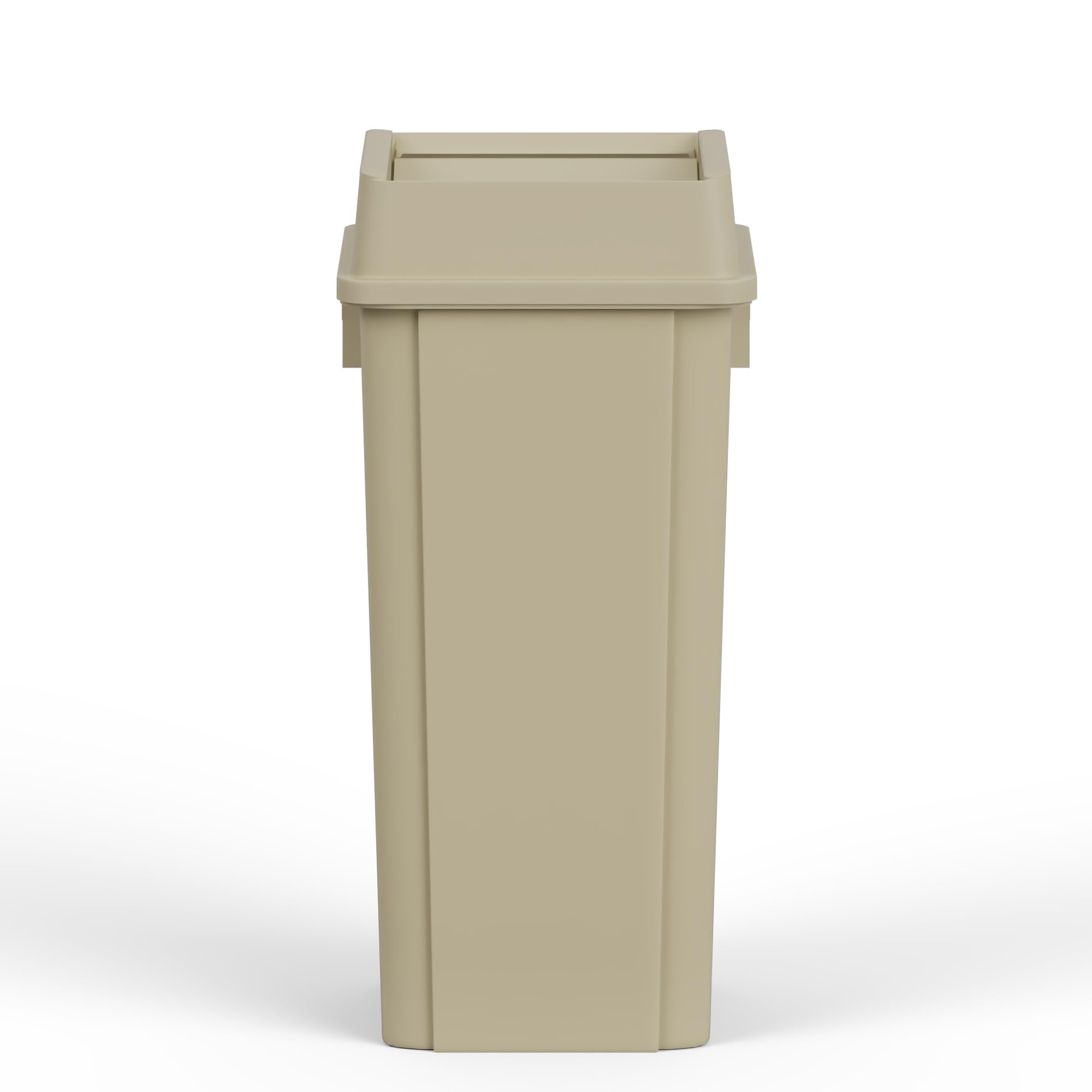 23 Gallon Beige Square Commercial Trash