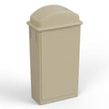 23-Gallon Beige Slim Trash Can with Swing Dome Lid