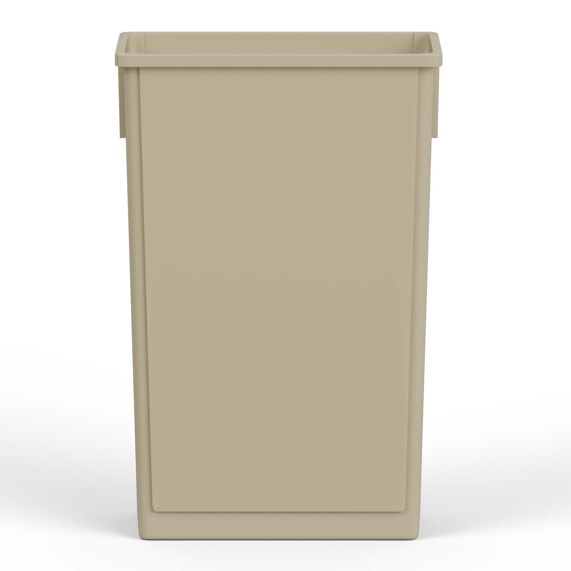 23-Gallon Beige Slim Trash Can