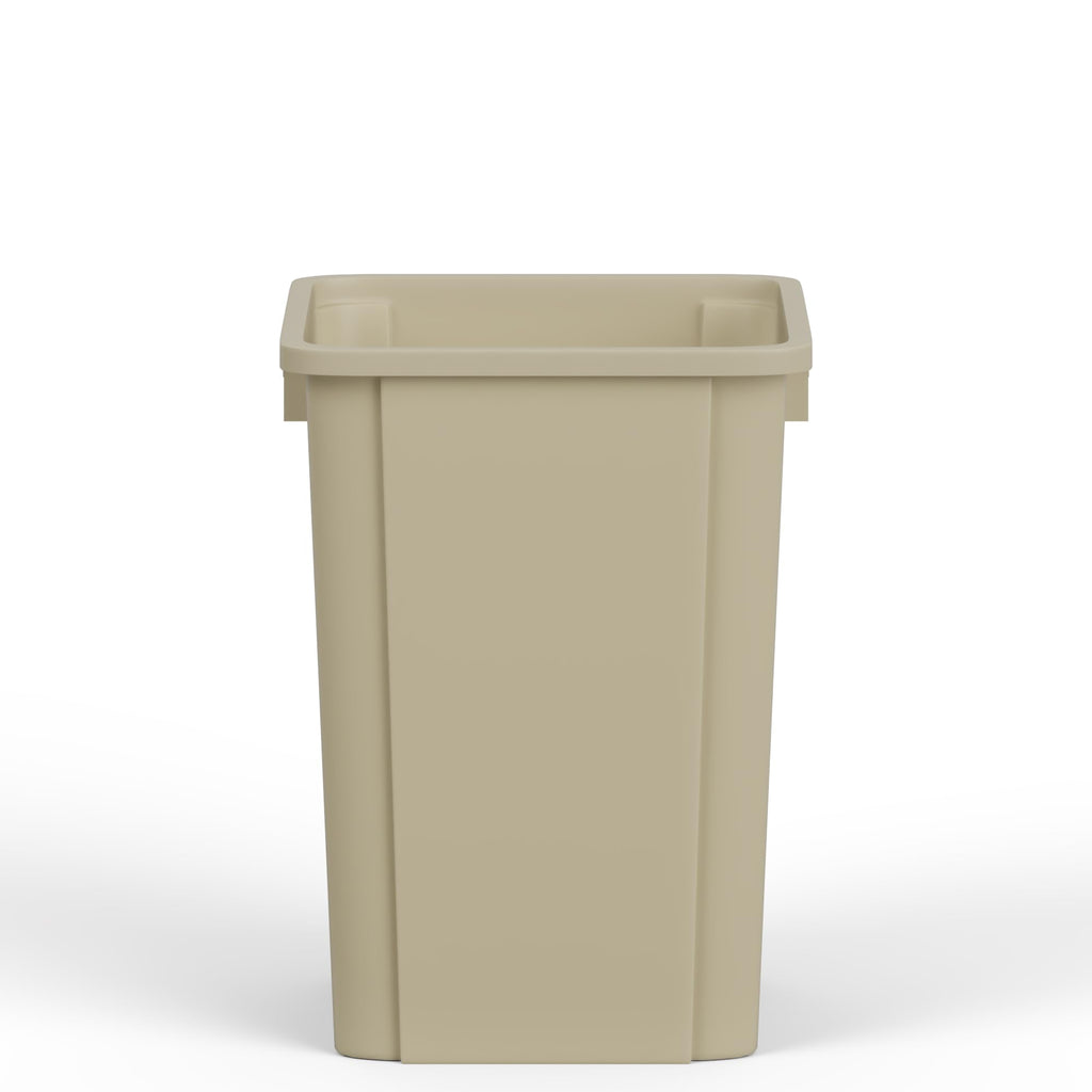 19 Gallon Beige Square Commercial Trash