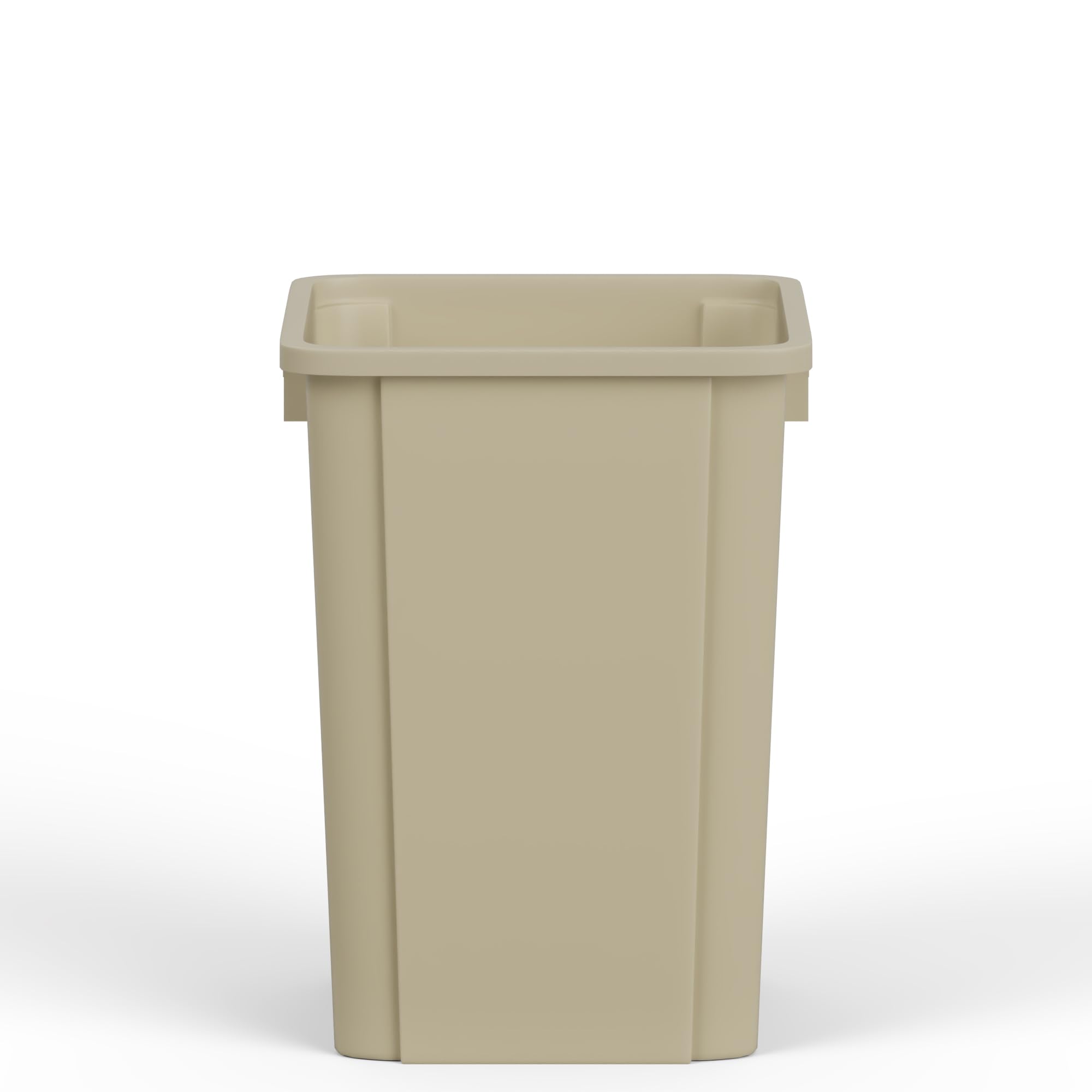 19 Gallon Beige Square Commercial Trash