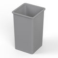 35 Gallon Gray Square Commercial Trash