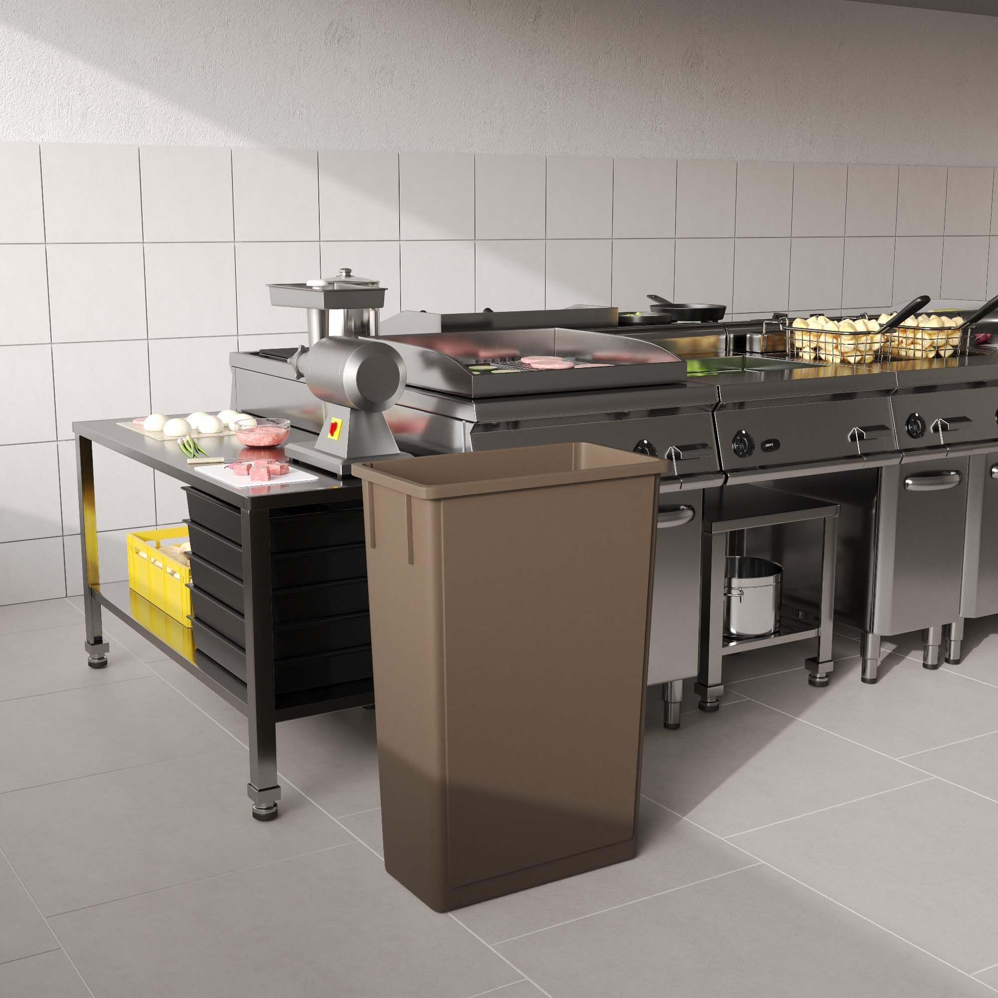 Regal Altair 23-Gallon Brown Slim Trash Can