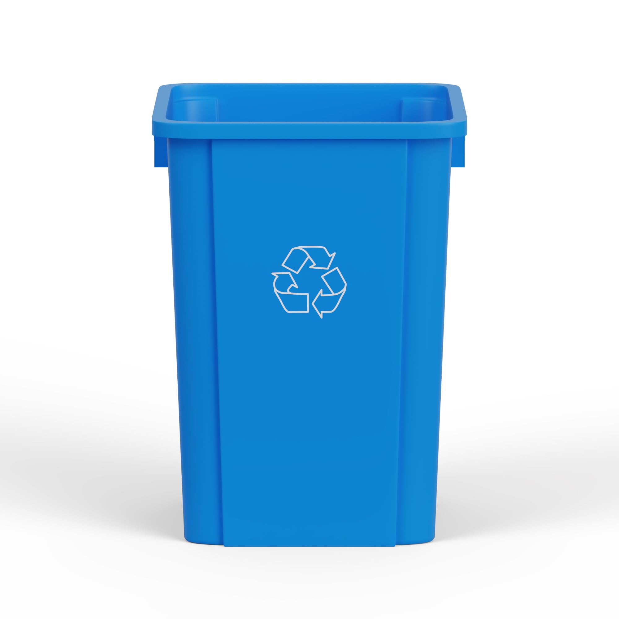 19 Gallon Blue Recycle Square Commercial Trash