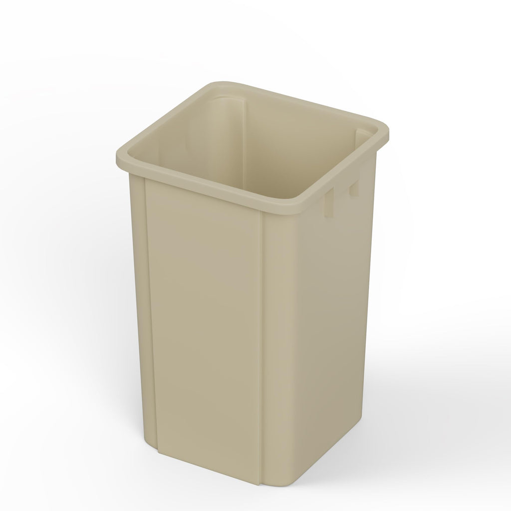 19 Gallon Beige Square Commercial Trash