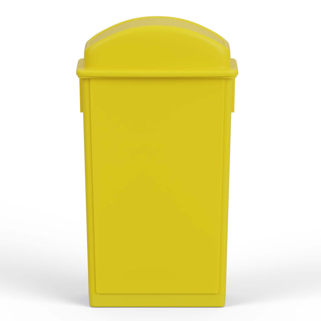 23-Gallon Yellow Slim Trash Can with Swing Dome Lid