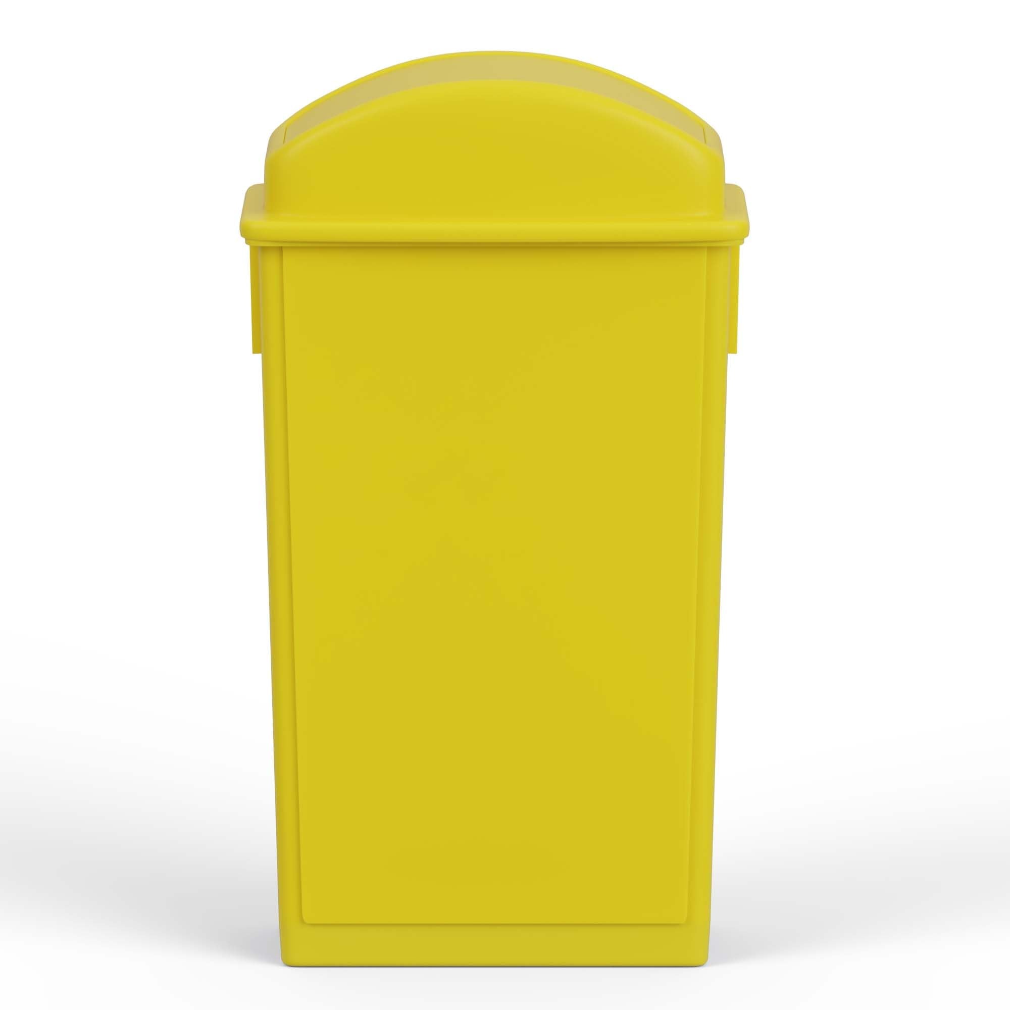 23-Gallon Yellow Slim Trash Can with Swing Dome Lid