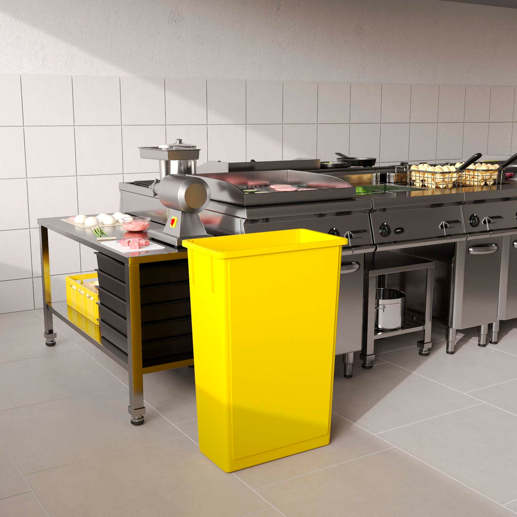 23-Gallon Yellow Slim Trash Can