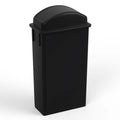 23-Gallon Black Slim Trash Can with Swing Dome Lid