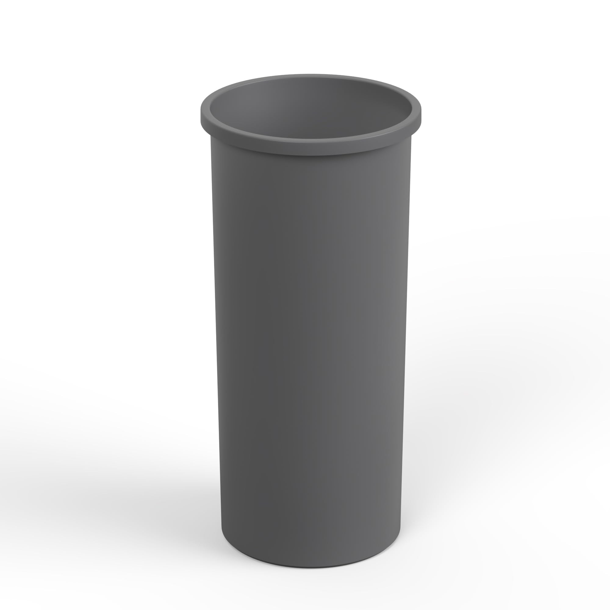 22 Gallon Gray Round Waste Basket