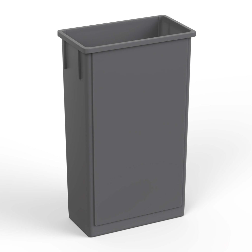 23-Gallon Gray Slim Trash Can