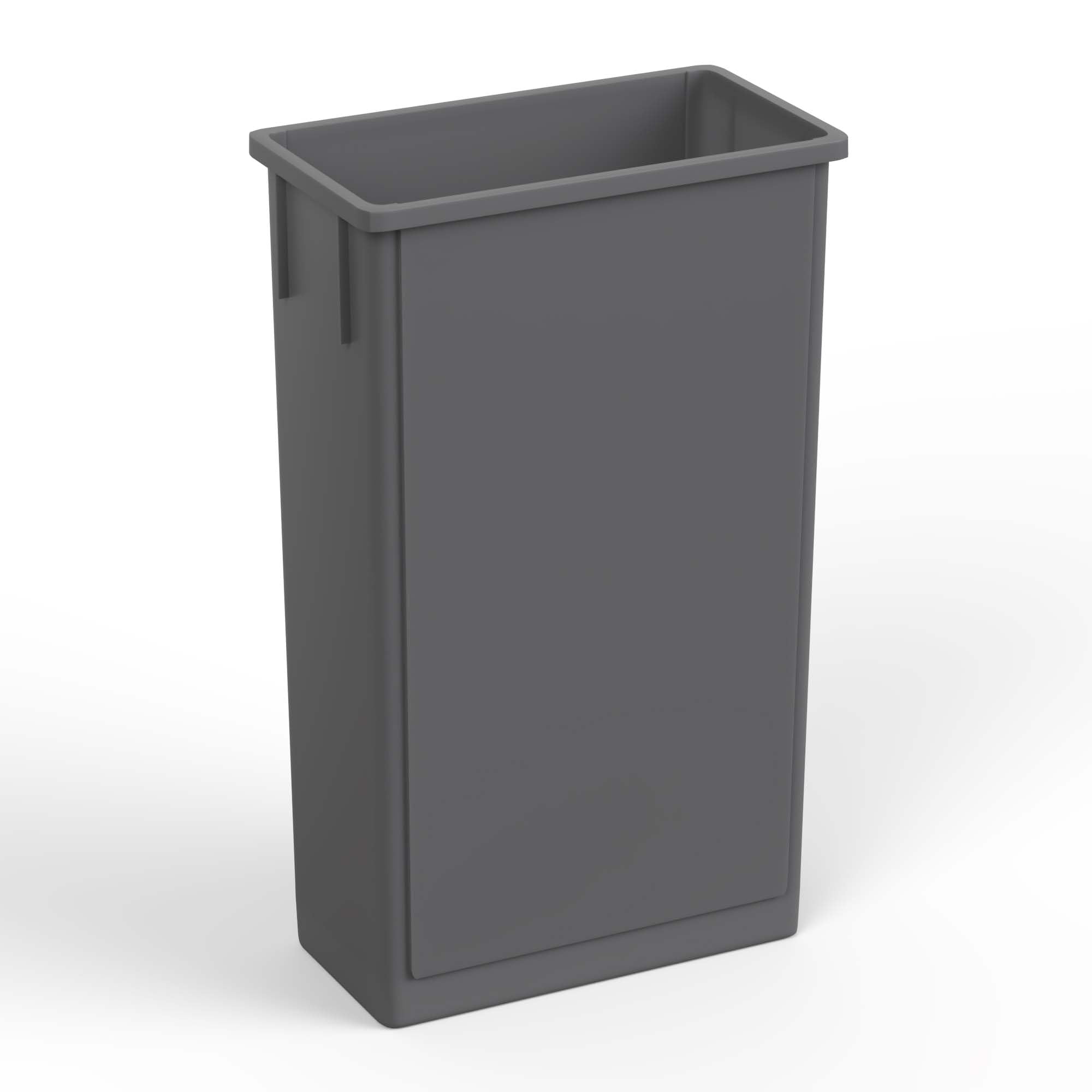 23-Gallon Gray Slim Trash Can