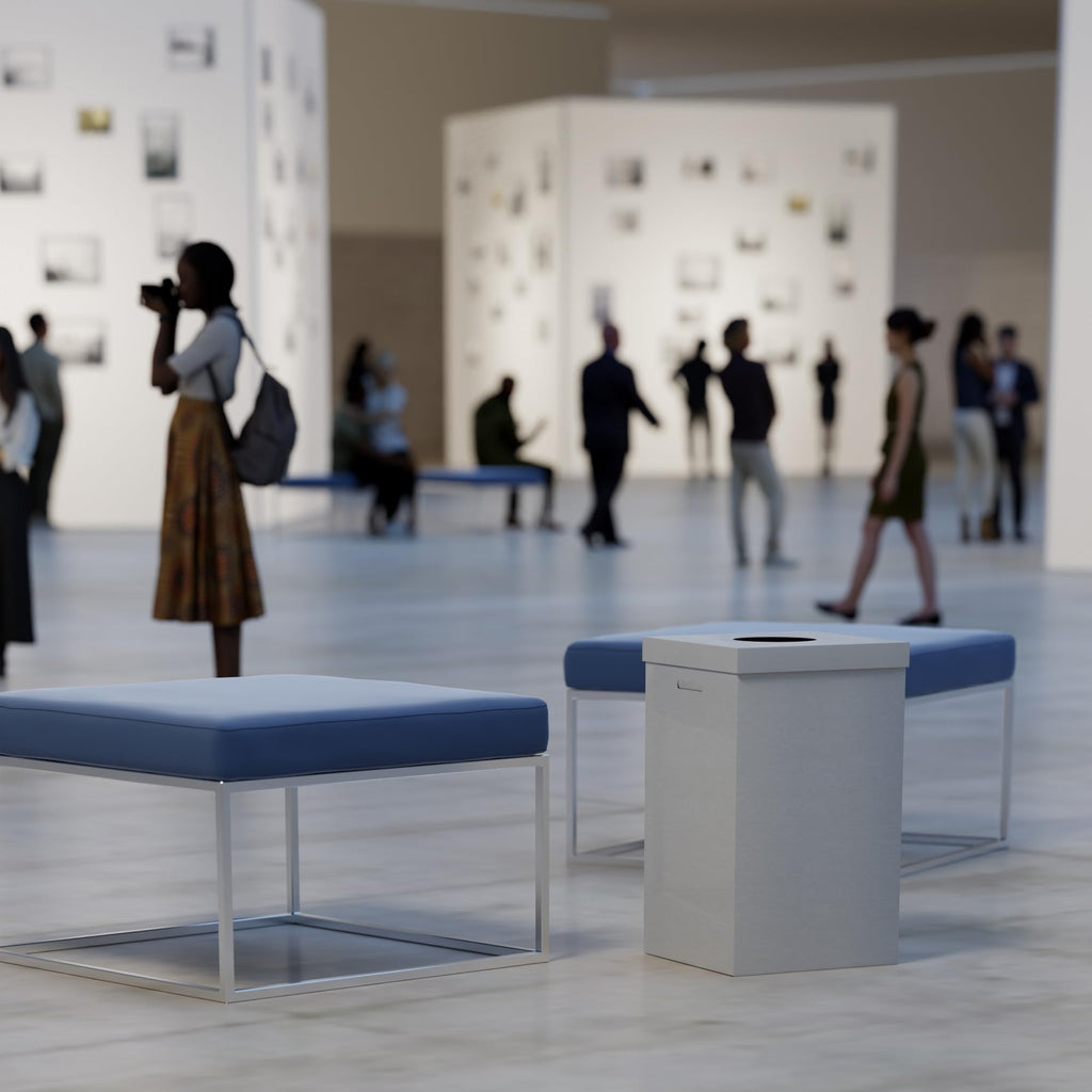 10 Pack Corrugated Cardboard Trash & Recycling Containers with Lids and Liners