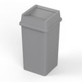 35 Gallon Gray Square Commercial Trash