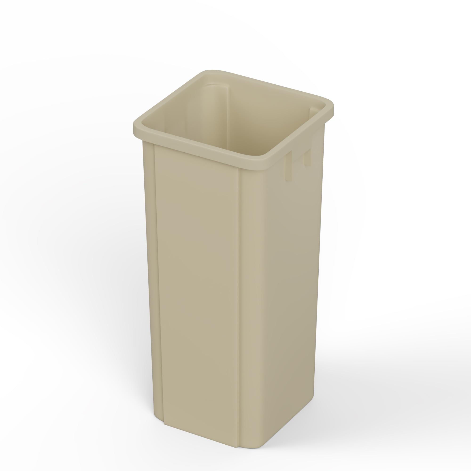 23 Gallon Beige Square Commercial Trash