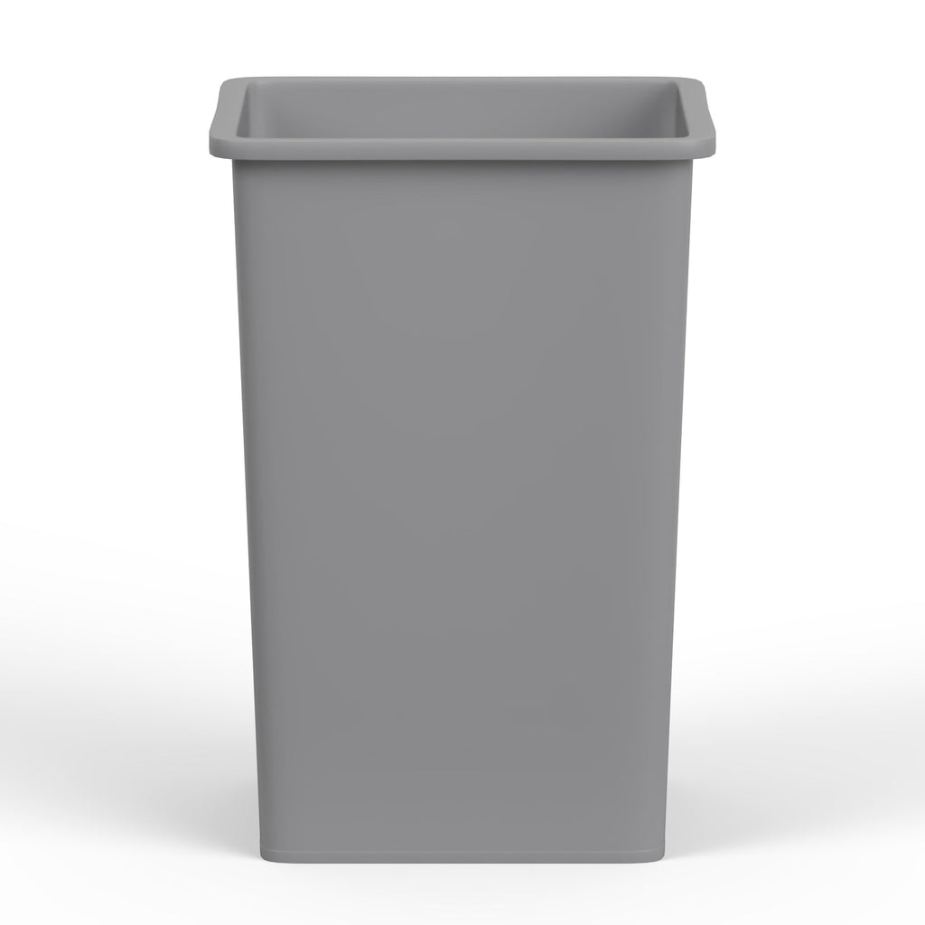 35 Gallon Gray Square Commercial Trash