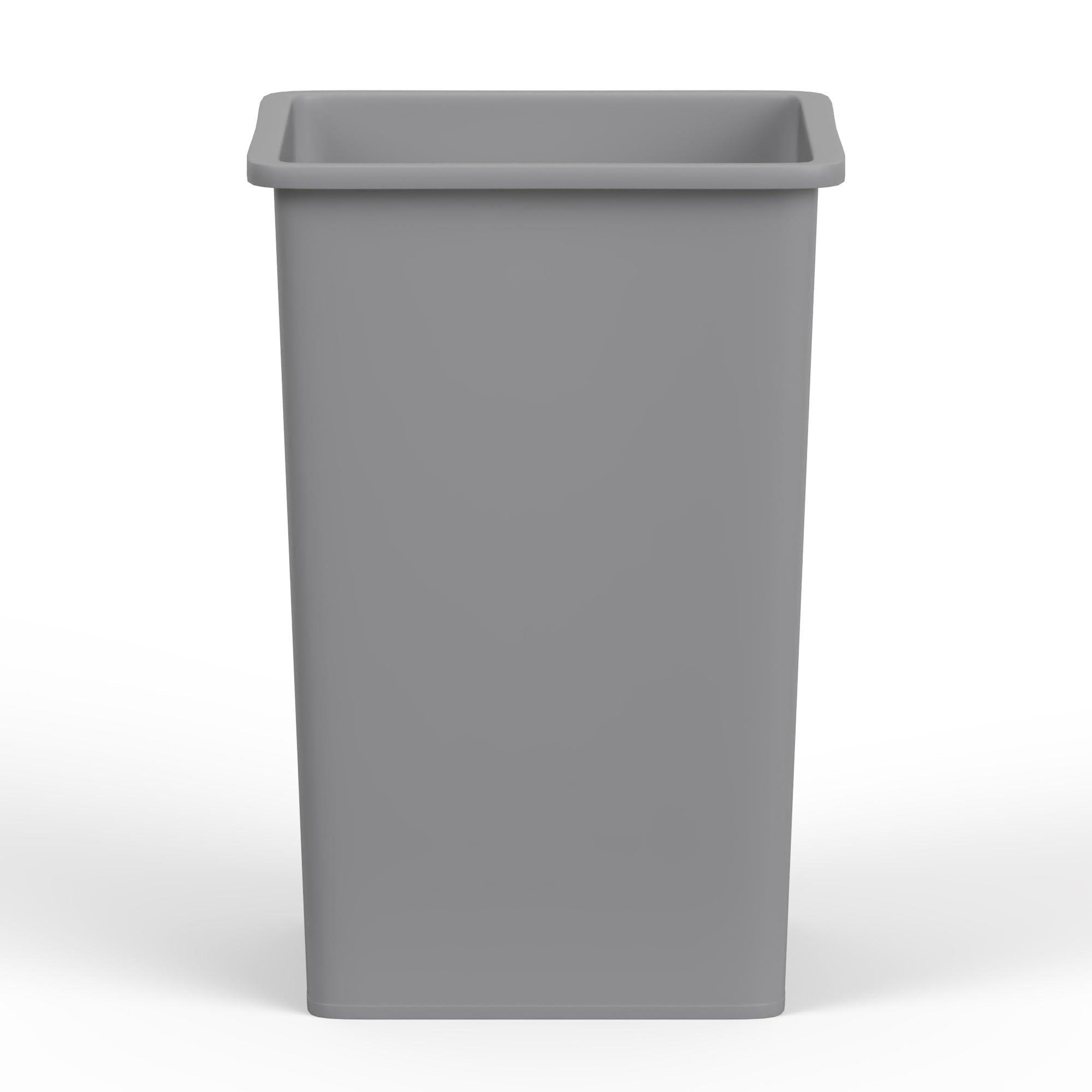 35 Gallon Gray Square Commercial Trash