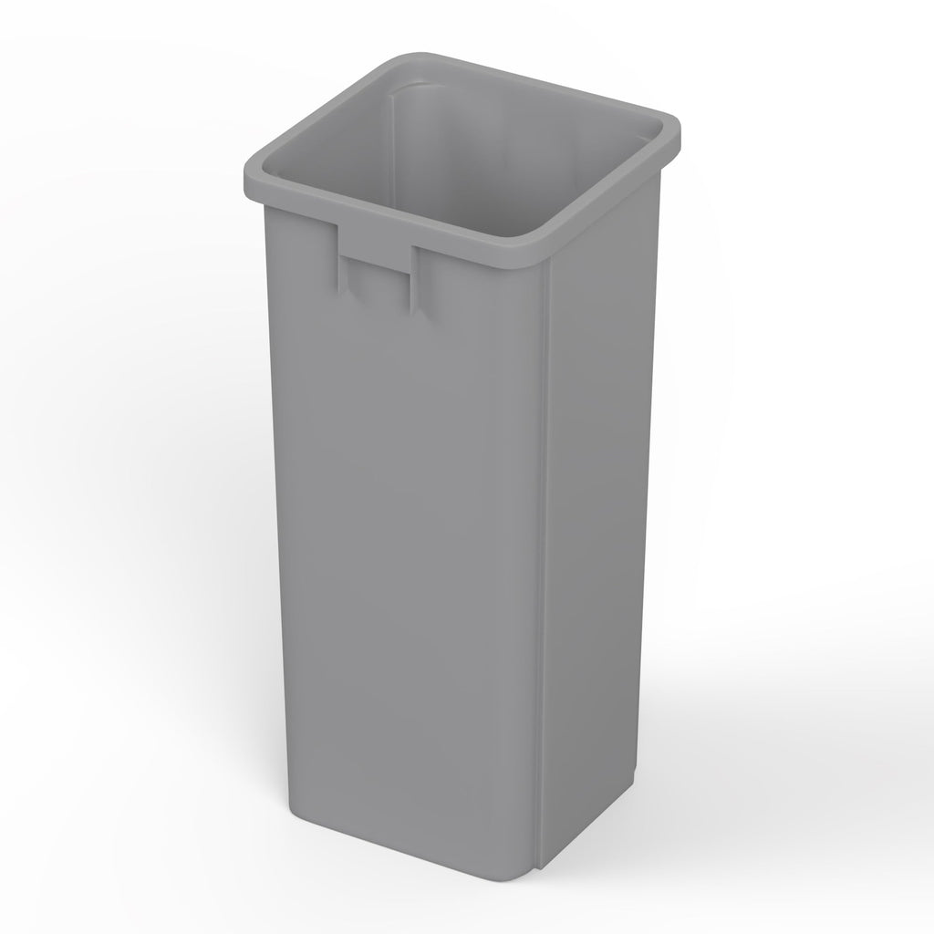 23 Gallon Gray Square Commercial Trash