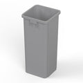 23 Gallon Gray Square Commercial Trash