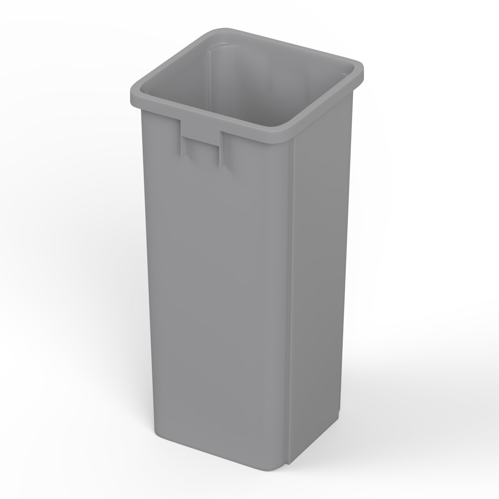 23 Gallon Gray Square Commercial Trash