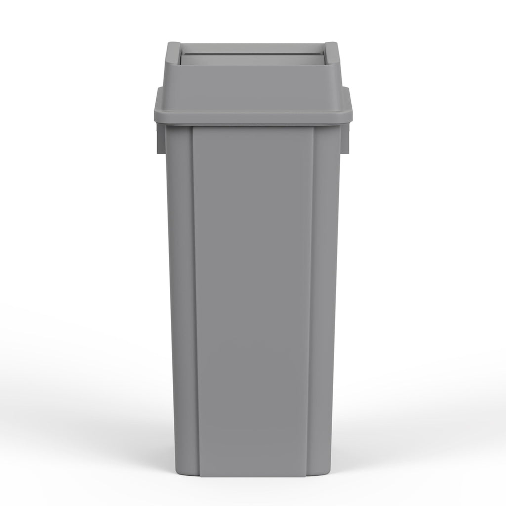 23 Gallon Gray Square Commercial Trash