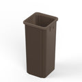 23 Gallon Brown Square Commercial Trash