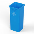 23 Gallon Blue Recycle Square Commercial Trash