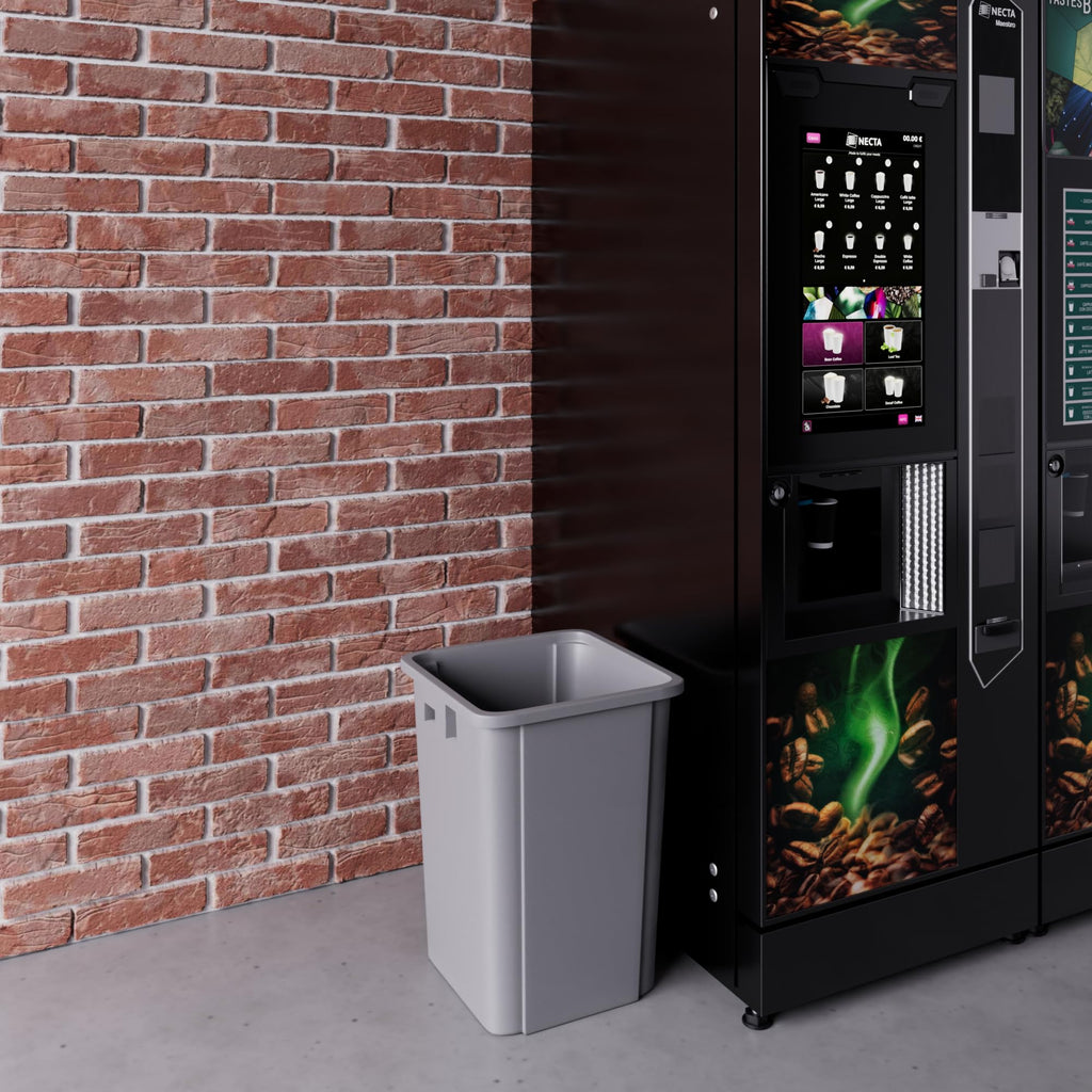 19 Gallon Gray Square Commercial Trash