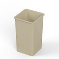 35 Gallon Beige Square Commercial Trash