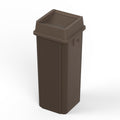 23 Gallon Brown Square Commercial Trash