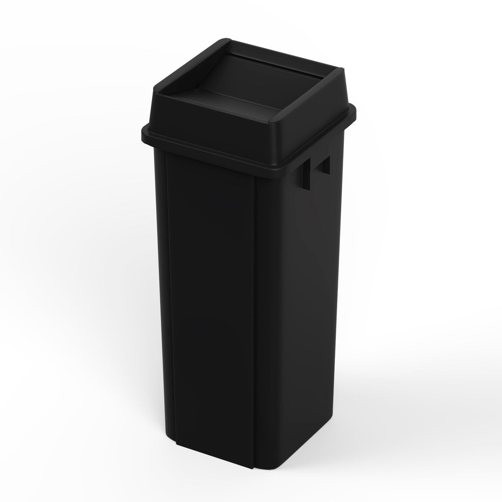 23 Gallon Black Square Commercial Trash